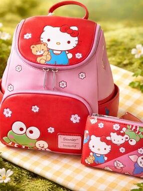 Sanrio Hello Kitty & Friends Color Block Mini Backpack & Wallet